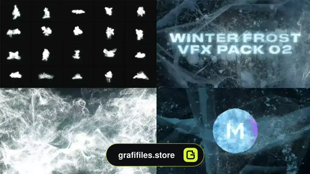 پروژه داوینچی ریزالو جلوه های ویژه یخبندان Winter Frost VFX Pack