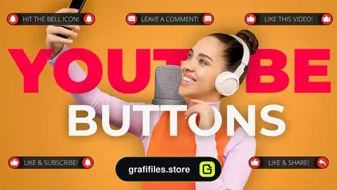 پروژه داوینچی ریزالو انیمیشن دکمه یوتیوب Youtube Buttons