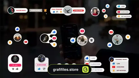پروژه فاینال کات دکمه یوتیوب Youtube Buttons Pack || FCPX