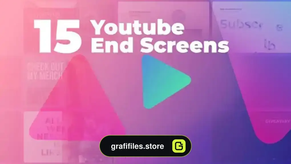 پروژه پریمیر صفحه نمایش پایانی یوتیوب YouTube End Screens for Premiere Pro