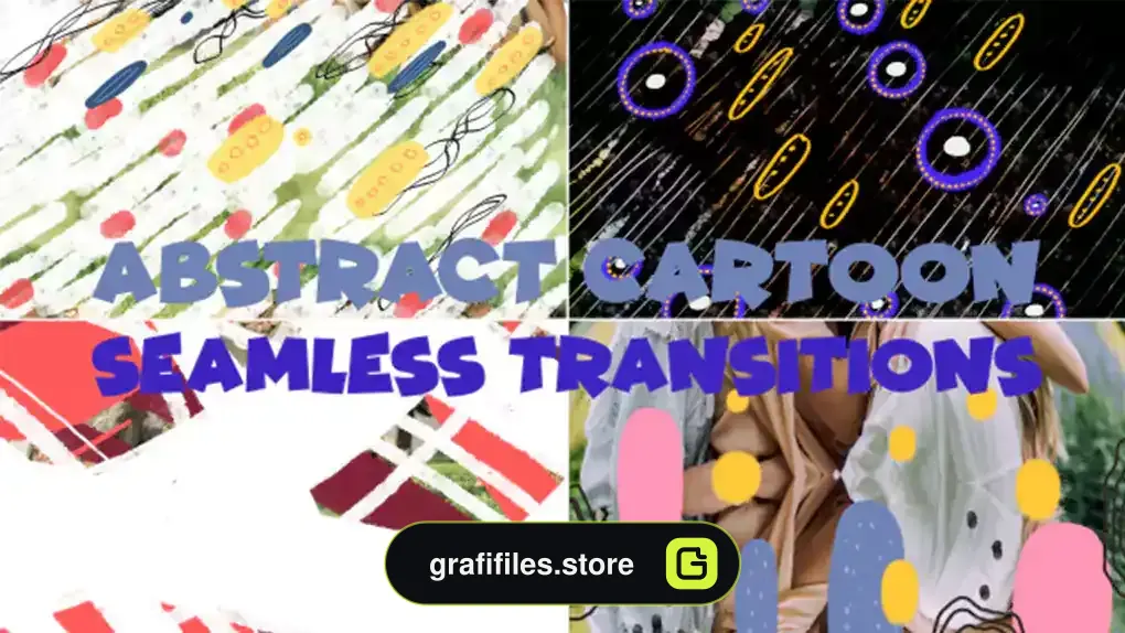 ترانزیشن افترافکت انتزاعی کارتونی Abstract Cartoon Seamless Transitions