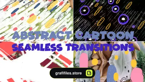 ترانزیشن افترافکت انتزاعی کارتونی Abstract Cartoon Seamless Transitions