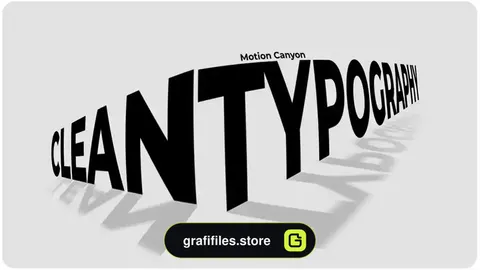 پروژه پریمیر تایپوگرافی Clean Typography