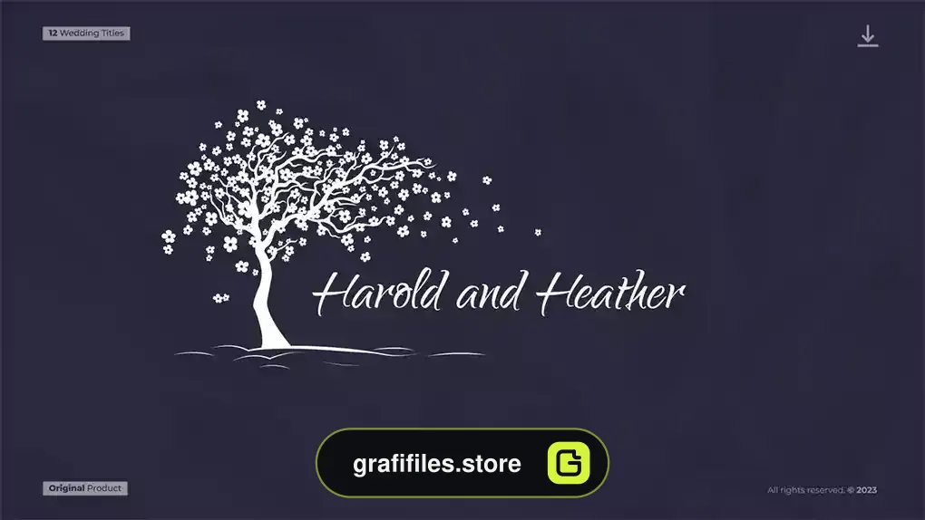 پروژه پریمیر تایتل عروسی Clean Wedding Titles