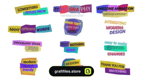 پروژه پریمیر تایتل مدرن Creative Modern Titles