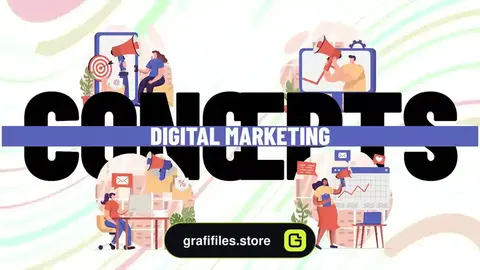 پروژه افترافکت موشن گرافیک بازاریابی دیجیتال Digital Marketing