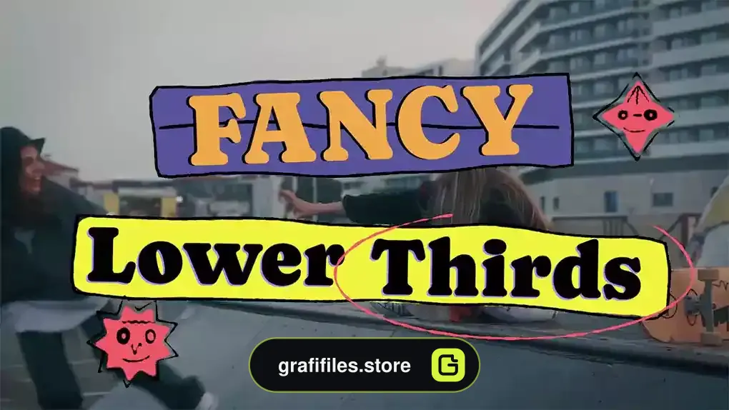 پروژه پریمیر زیرنویس فانتزی Fancy Lower Thirds