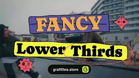 پروژه پریمیر زیرنویس فانتزی Fancy Lower Thirds
