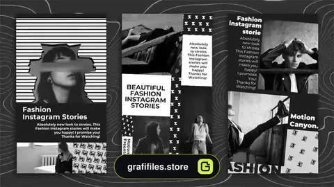 پروژه پریمیر استوری اینستاگرام فشن Fashion Instagram Stories