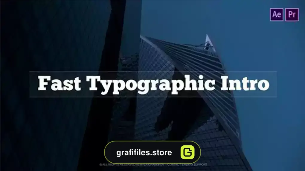 پروژه پریمیر اینترو تایپوگرافی Fast Typographic Intro