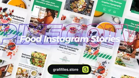پروژه پریمیر استوری اینستاگرام غذا Food Instagram Stories