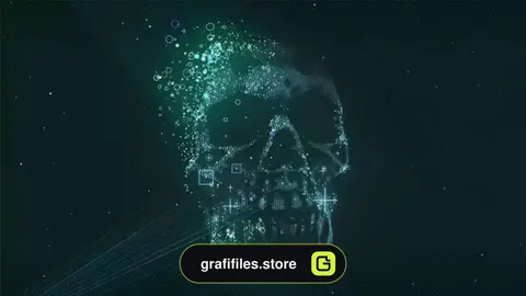 پروژه پریمیر لوگو موشن هولوگرام Hologram Scan Logo