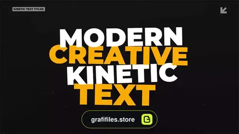 پروژه پریمیر تایتل Kinetic Text Titles
