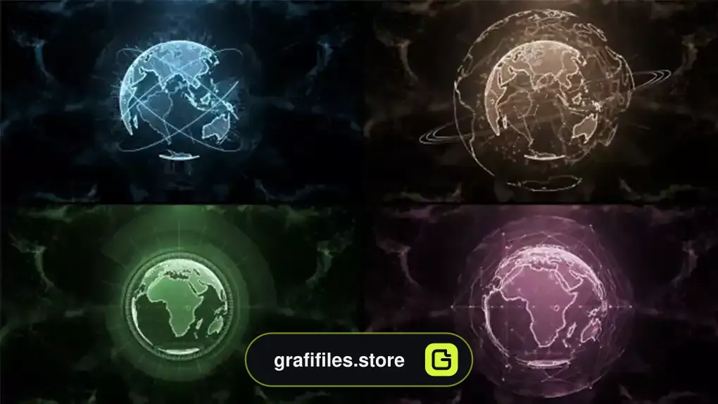 پروژه افترافکت نمایش سیاره Loop Planet