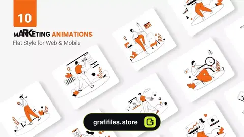 پروژه افترافکت موشن گرافیک آژانس مارکتینگ