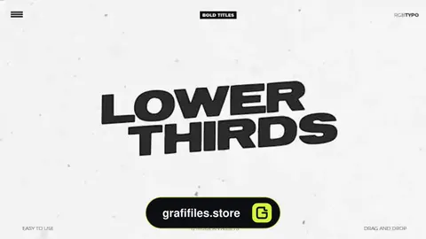 پروژه افترافکت زیرنویس مدرن Modern Lower Thirds