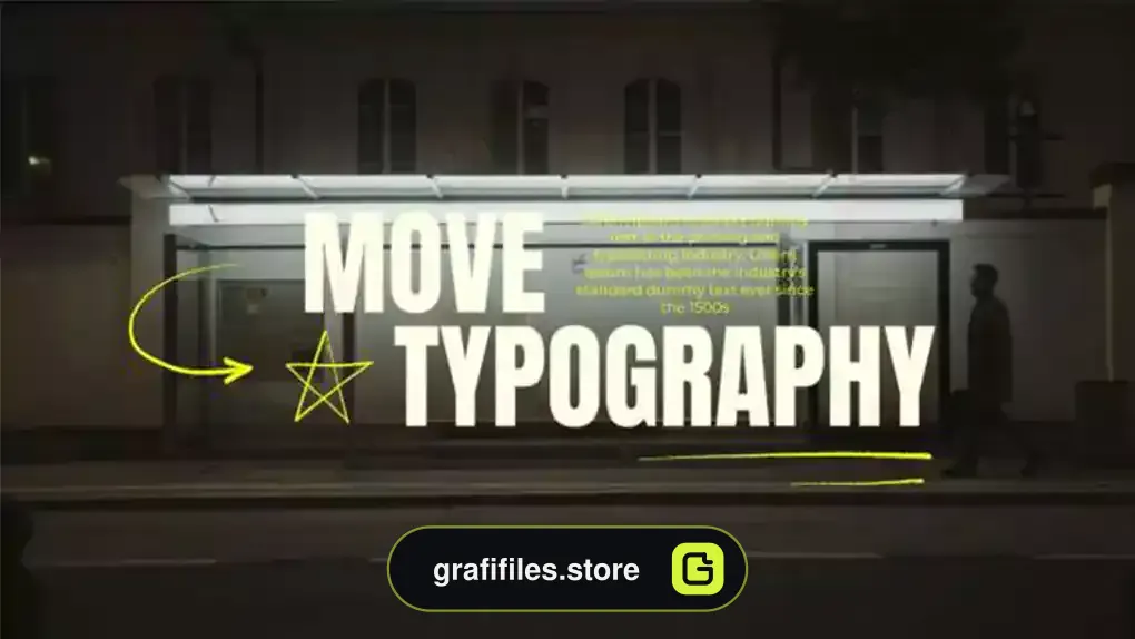 پروژه پریمیر تایپوگرافی Move Typography