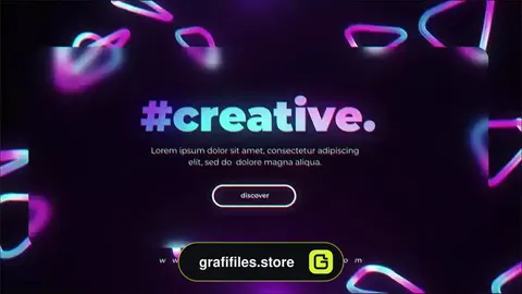 پروژه افترافکت تایپوگرافی نئون رترو Neon Retro Typography