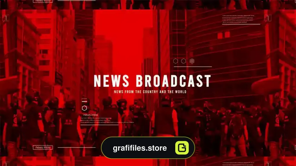 پروژه افترافکت اینترو خبری News Intro 2