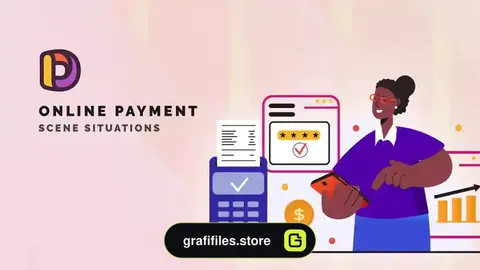 پروژه افترافکت موشن گرافیک پرداخت آنلاین Online Payment - Scene Situations