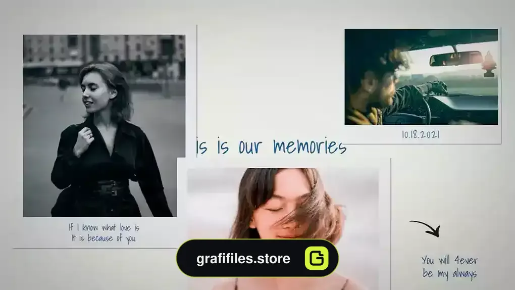 پروژه پریمیر گالری عکس خاطرات Photo Memories Gallery