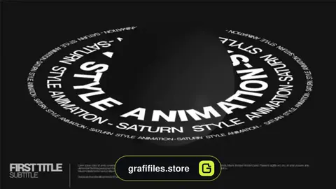 پروژه افترافکت متن متحرک Saturn Text Animation