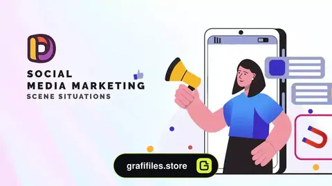 پروژه افترافکت موشن گرافیک بازاریابی شبکه اجتماعی