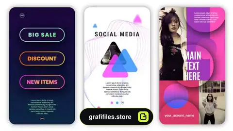 پروژه فاینال کات استوری اینستاگرام Social Media Stories