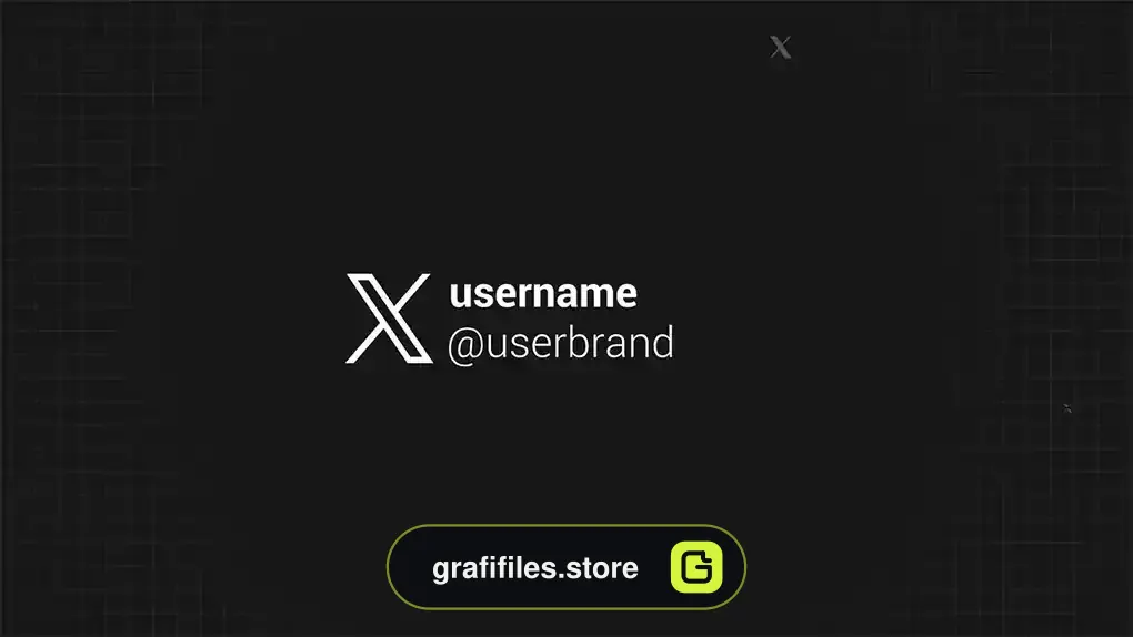 لوگو موشن افترافکت شبکه اجتماعی Social X Logo