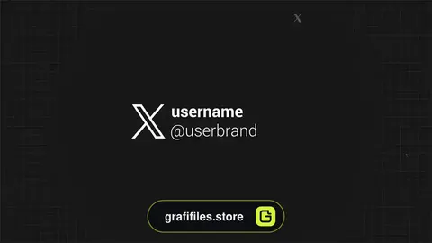 لوگو موشن افترافکت شبکه اجتماعی Social X Logo