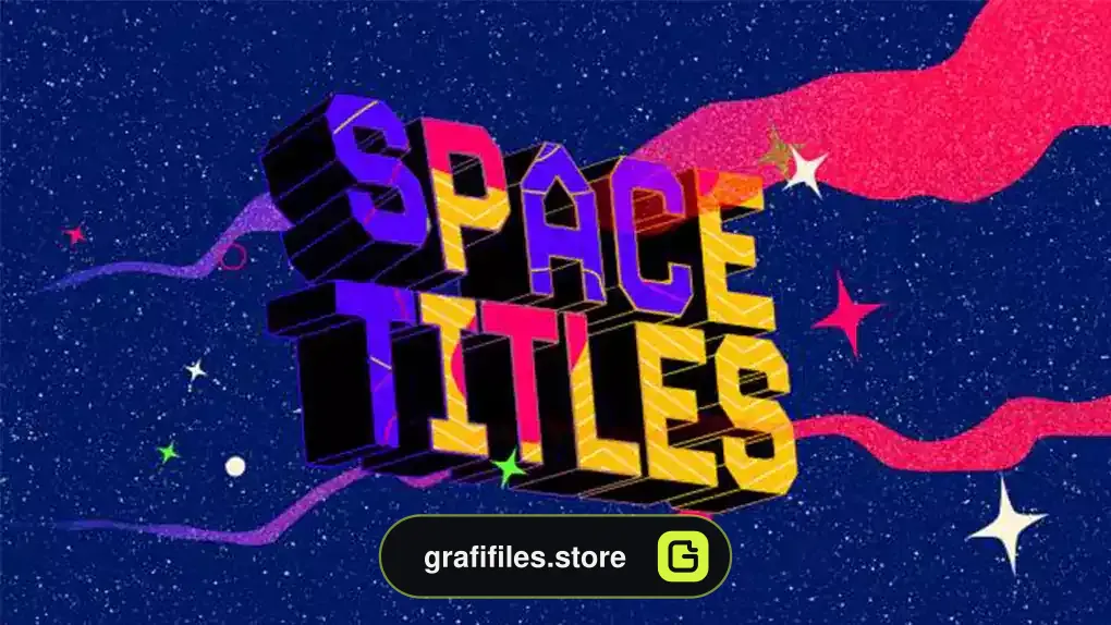 پروژه افترافکت تایتل فضایی سه بعدی Space 3D Titles
