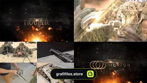 پروژه افترافکت تریلر جنگی The Warrior Trailer