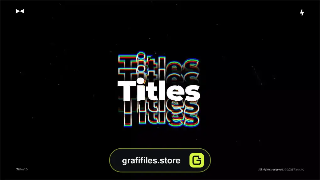 پروژه پریمیر تایتل Titles