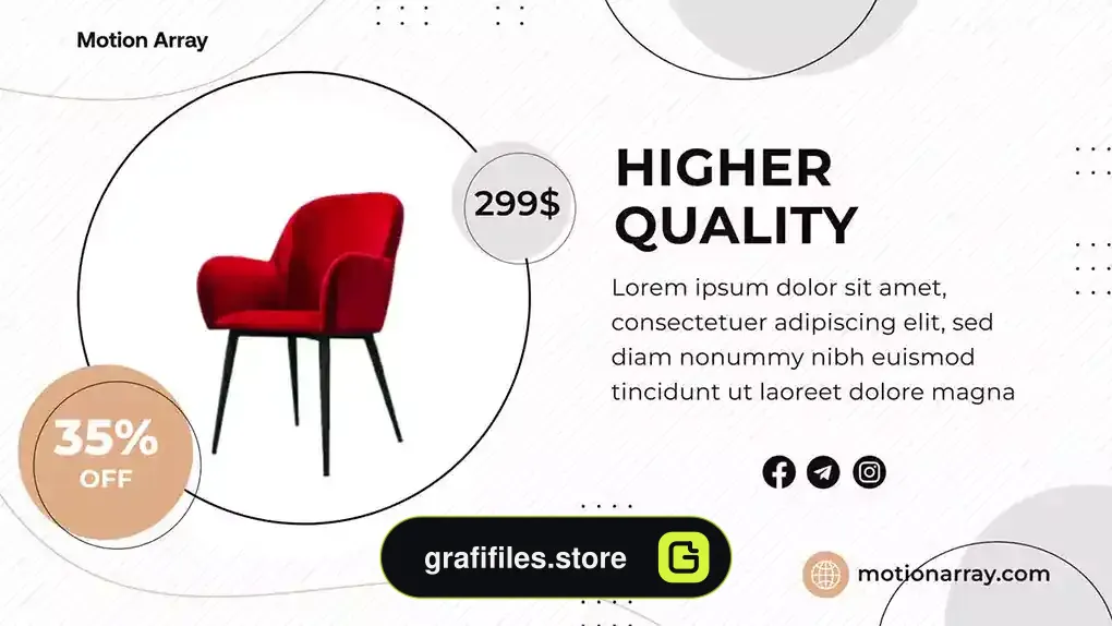 پروژه افترافکت معرفی محصول Trendy Product Promo