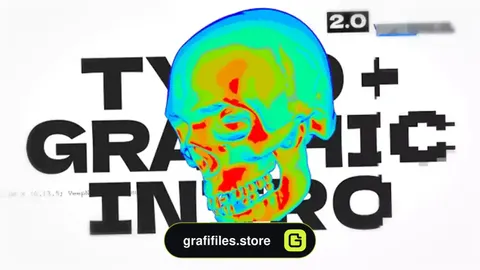 پروژه پریمیر لوگو موشن Warning Glitch Logo Reveal
