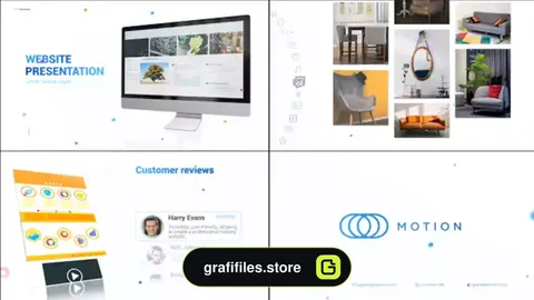 پروژه افترافکت معرفی وب سایت Web Constructor Website Presentation