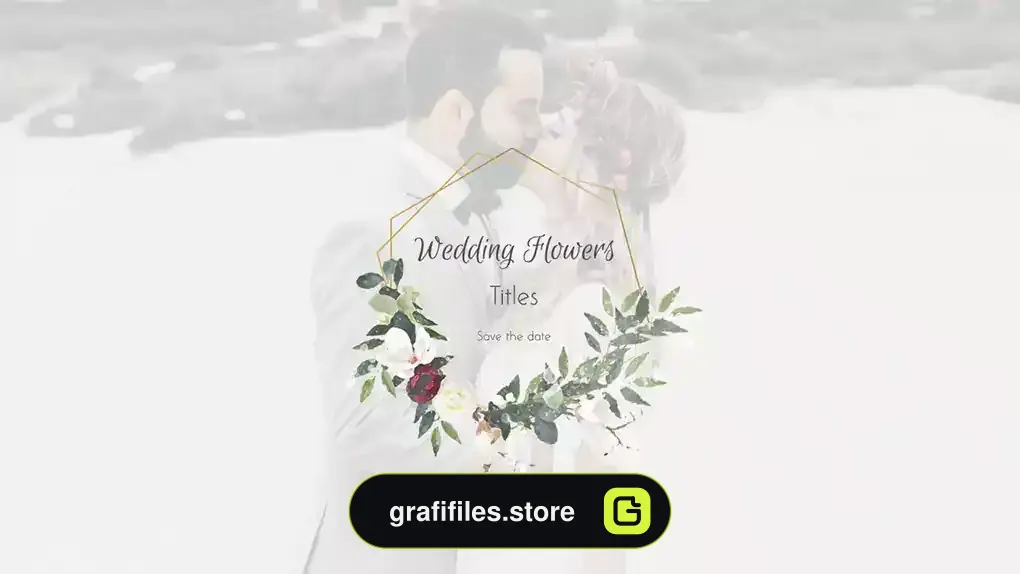پروژه افترافکت تایتل عروسی Wedding Flowers Titles