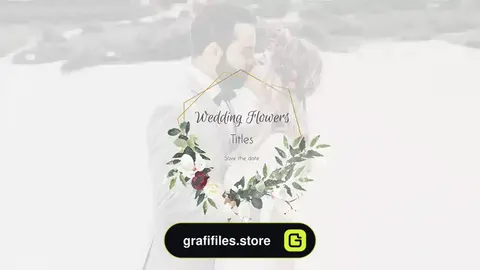 پروژه افترافکت تایتل عروسی Wedding Flowers Titles