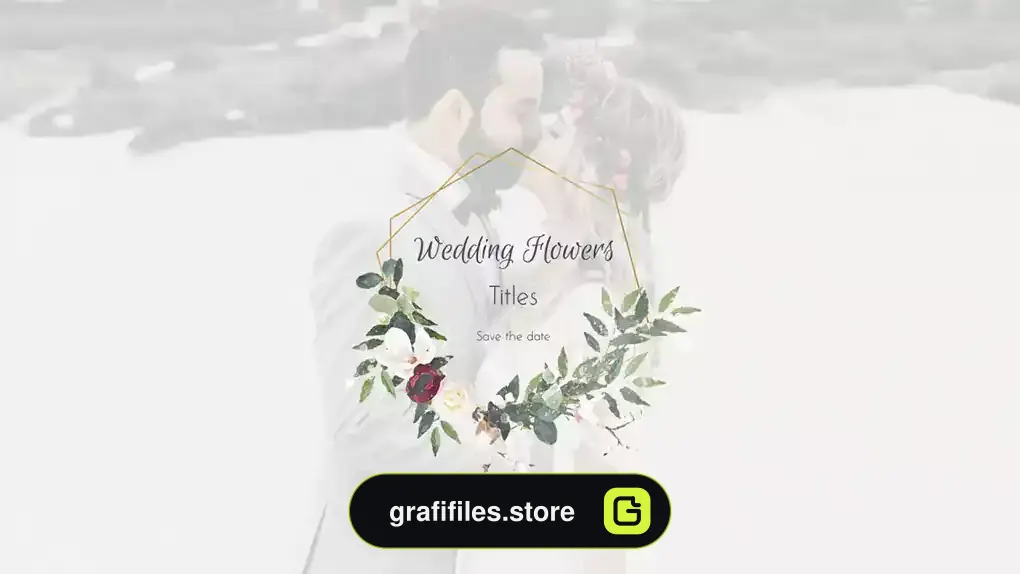 پروژه پریمیر تایتل عروسی Wedding Flowers Titles