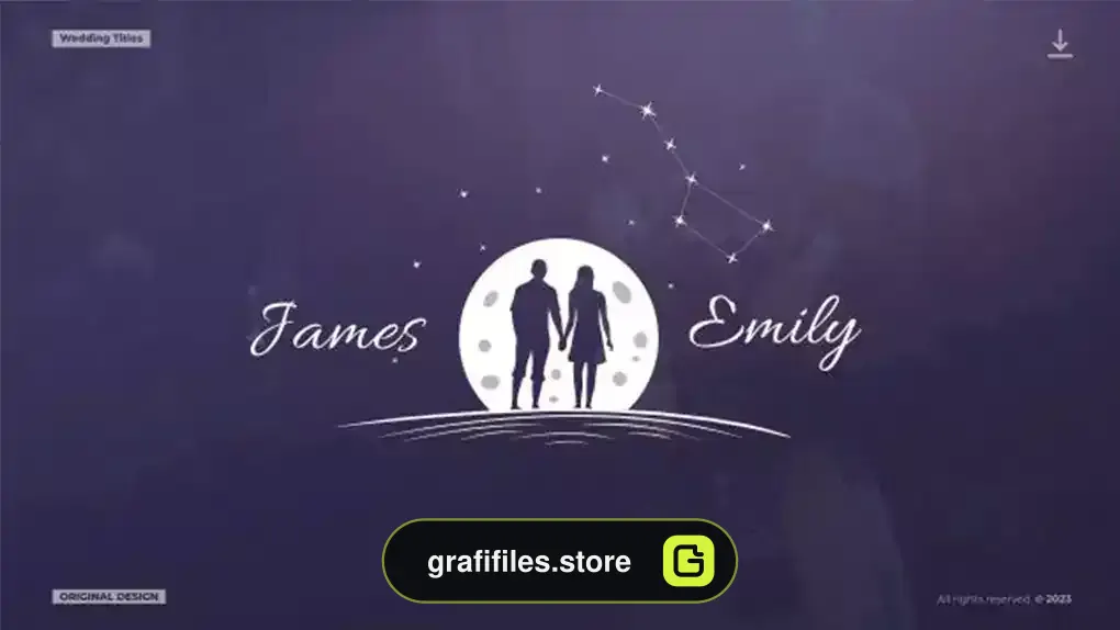 پروژه پریمیر تایتل عروسی Wedding Titles 2