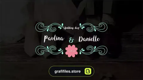 پروژه افترافکت تایتل عروسی Wedding Titles Pack