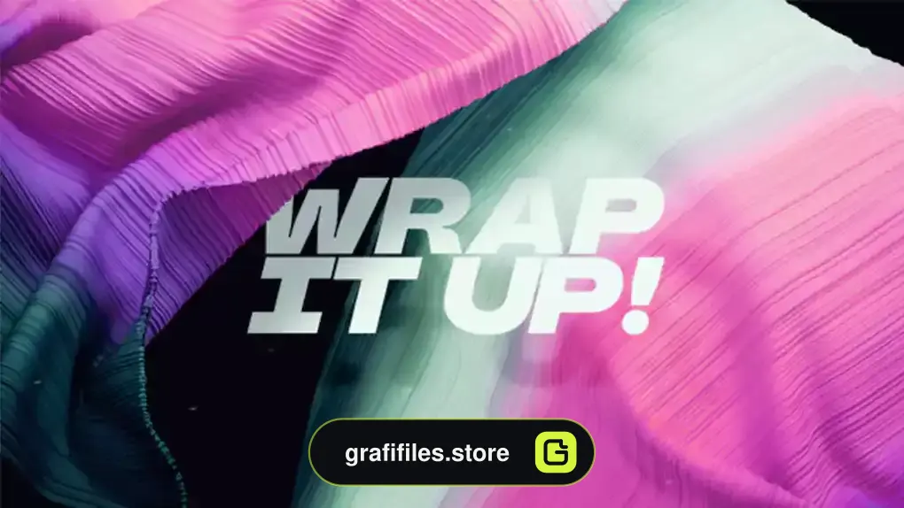 پروژه افترافکت تایپوگرافی سه بعدی Wrap It Up