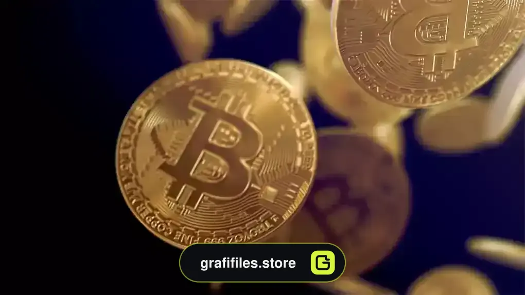 لوگو موشن افترافکت بیت کوین Bitcoin Logo 2