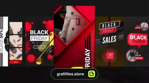 پروژه پریمیر استوری اینستاگرام بلک فرایدی Black Friday Instagram Stories 2