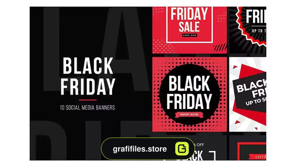طرح لایه باز بنر اینستاگرام بلک فرایدی