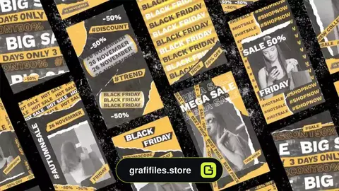 پروژه پریمیر استوری اینستاگرام بلک فرایدی Black Friday Stories 2