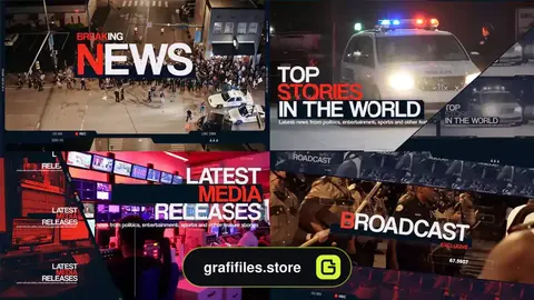 پروژه پریمیر اینترو خبری Breaking News Intro 2