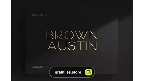 فونت انگلیسی مدرن Brown Austin - Modern Sans Serif Font