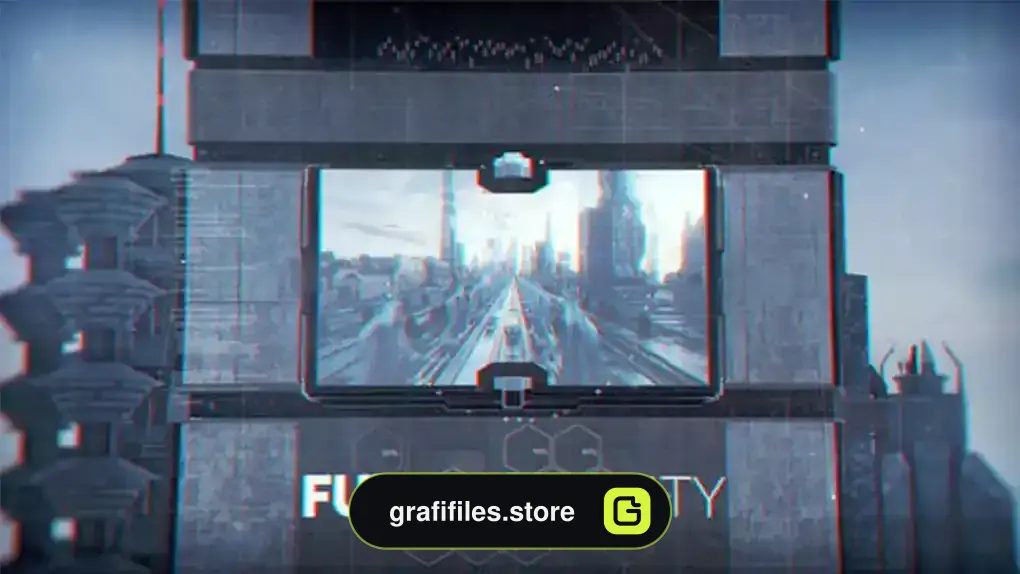پروژه افترافکت شهر مدرن Futuristic City
