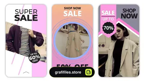 پروژه پریمیر استوری اینستاگرام بلک فرایدی Instagram Sale Stories